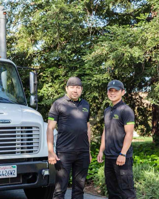 Run Run Moving crew beside their truck
